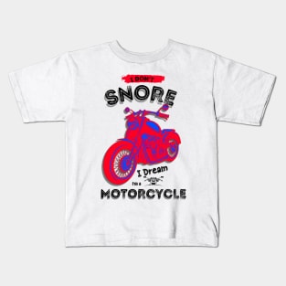 Motorcycle dream white Kids T-Shirt